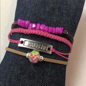 New Pink faith bracelet